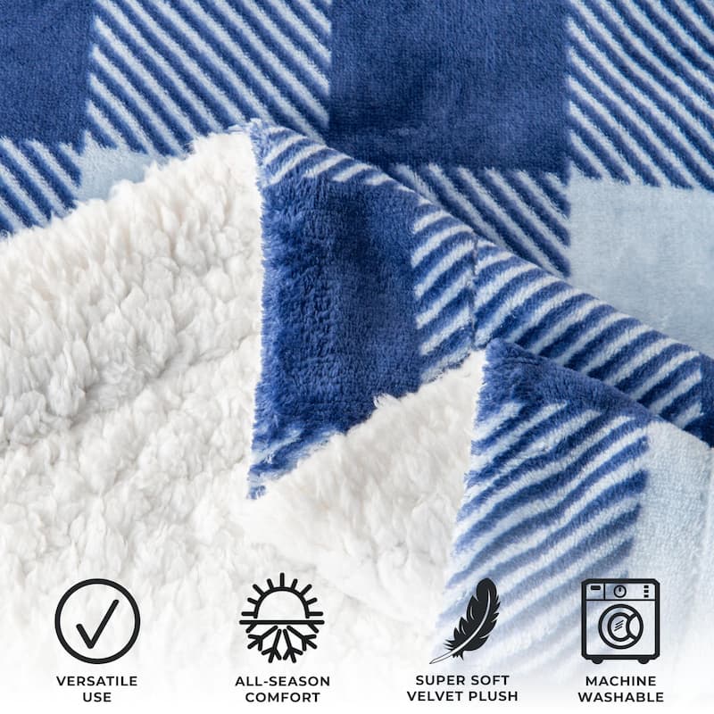 Luxurious Rustic Lodge Velvet Plush Throw