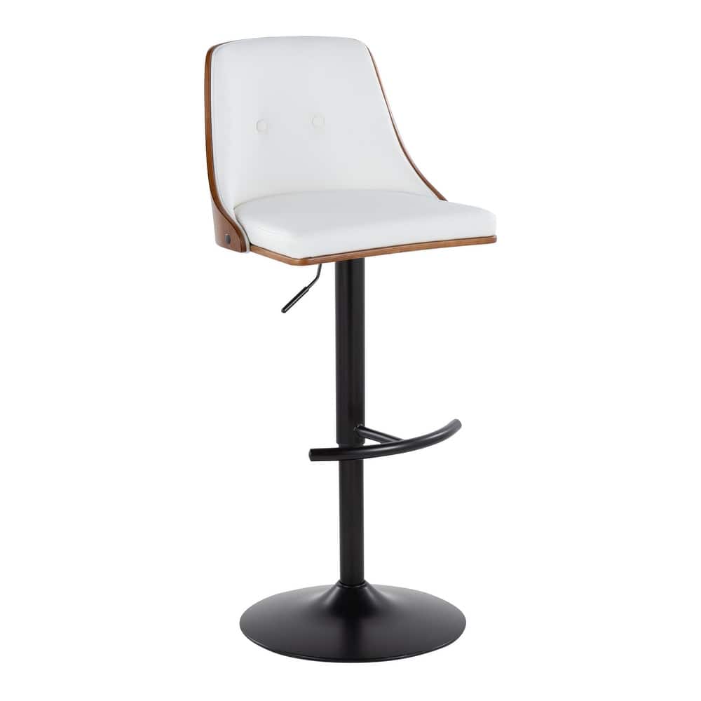 Carson Carrington Oscar Adjustable Bar Stool with Rounded T Footrest (Set of 2)