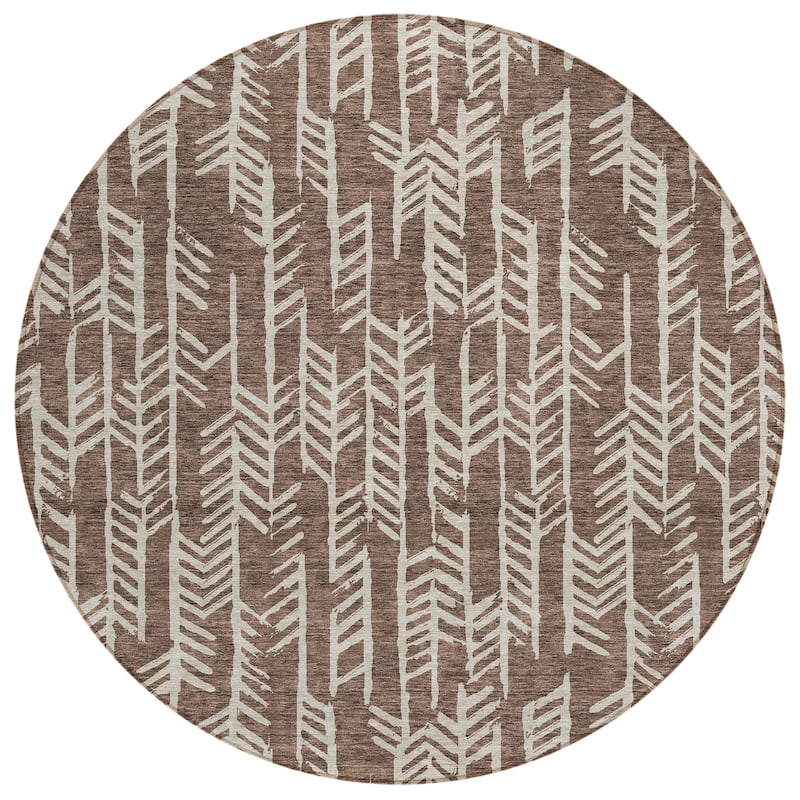 Machine Washable Indoor/ Outdoor Chantille Modern Arrows Rug