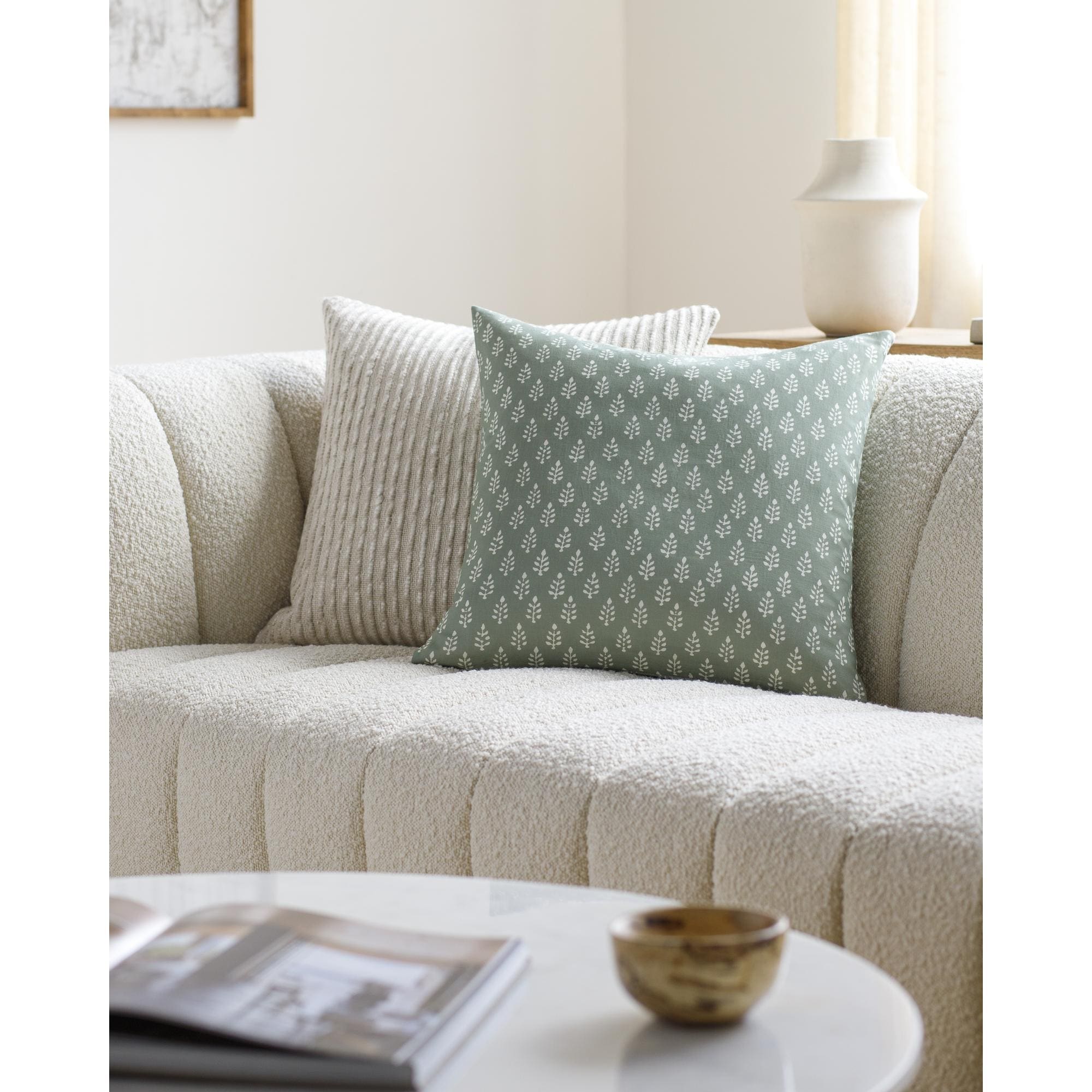 Rocio Farmhouse Geometric Decorative Throw Pillow