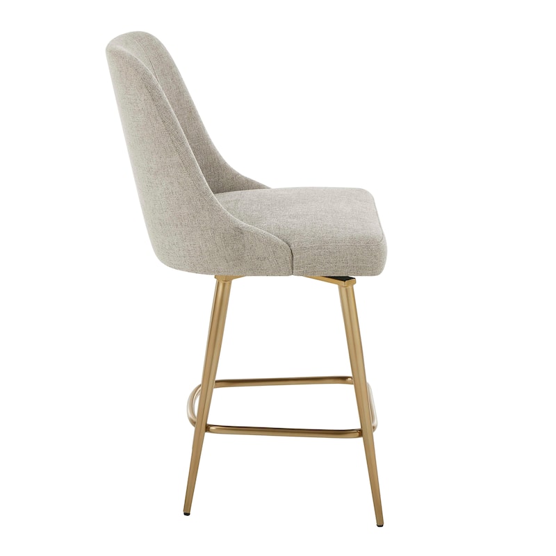 Uttermost Bramwell Upholstered Counter Stool - 20"W x 23.5"D x 39.25"H