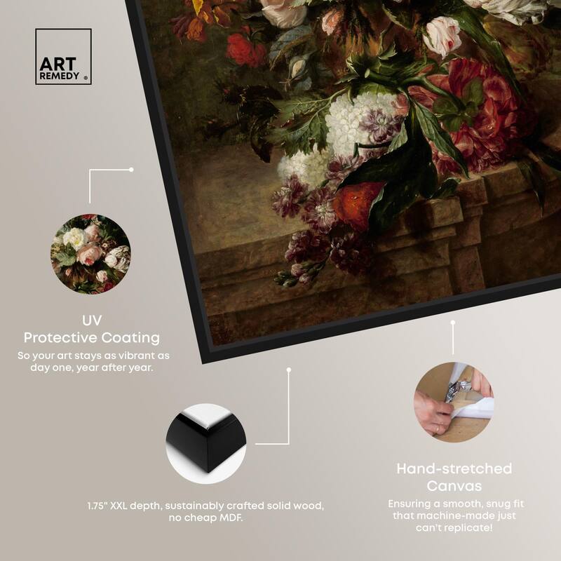 Still Life with Flowers 1789 Canvas by Art Remedy
