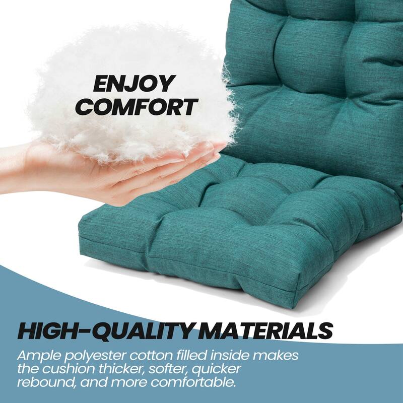 Outdoor Adirondack Chair Cushion Thickened Patio Chair Pad Lounge Rocking Chair Cushion