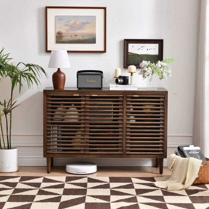 3-Door Storage Cabinet With Adjustable Shelves