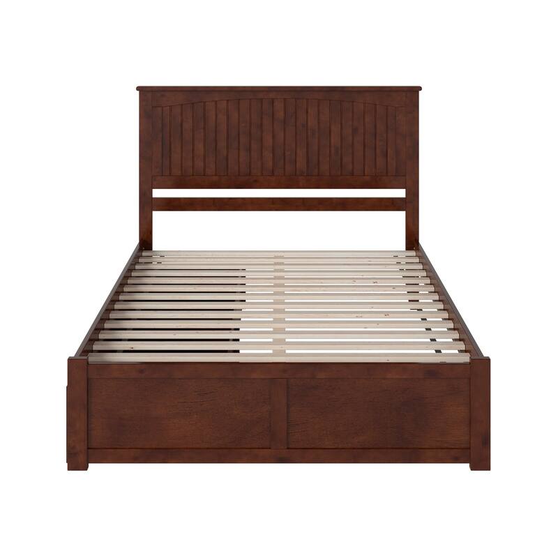 Nantucket Platform Bed with Footboard and Storage Drawers