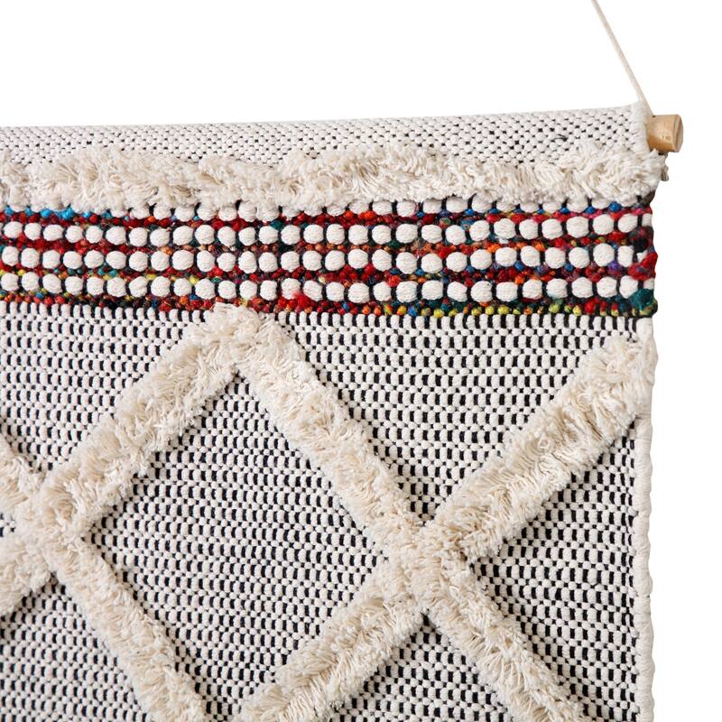 Sevita Boho Chindi Textured Wall Hanging - 19.5" x 36"