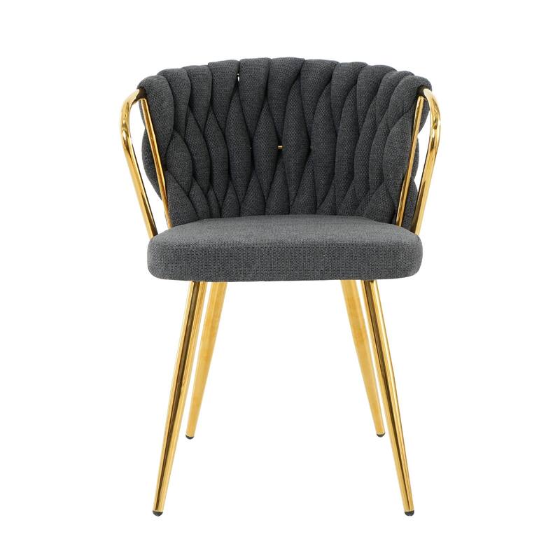 Modern Upholstered Chair - Dark Gray