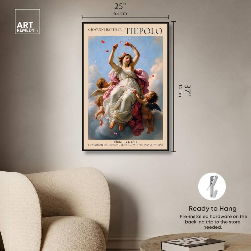Flora in the Venetian Sky Canvas by Art Remedy