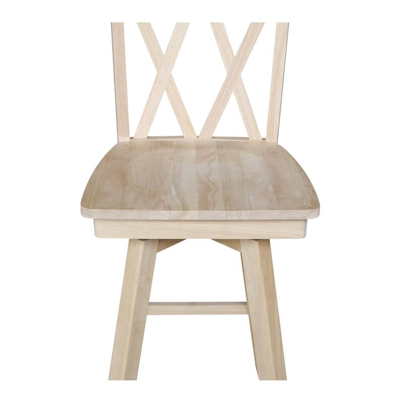 Double "X" Back Stool with Swivel Seat