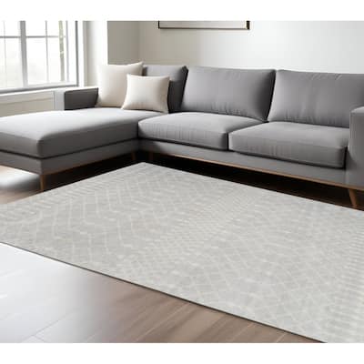 HomeRoots Moroccan Bohemian Rectangle Area Rug
