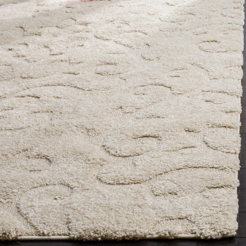 SAFAVIEH Florida Shag Valdemara Scroll Area 1.2-inch Thick Rug
