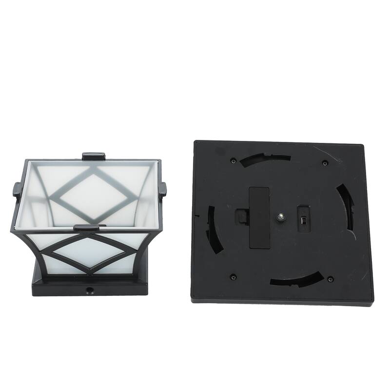 Set of 2 Solar Powered 4x4 Post Caps Lights