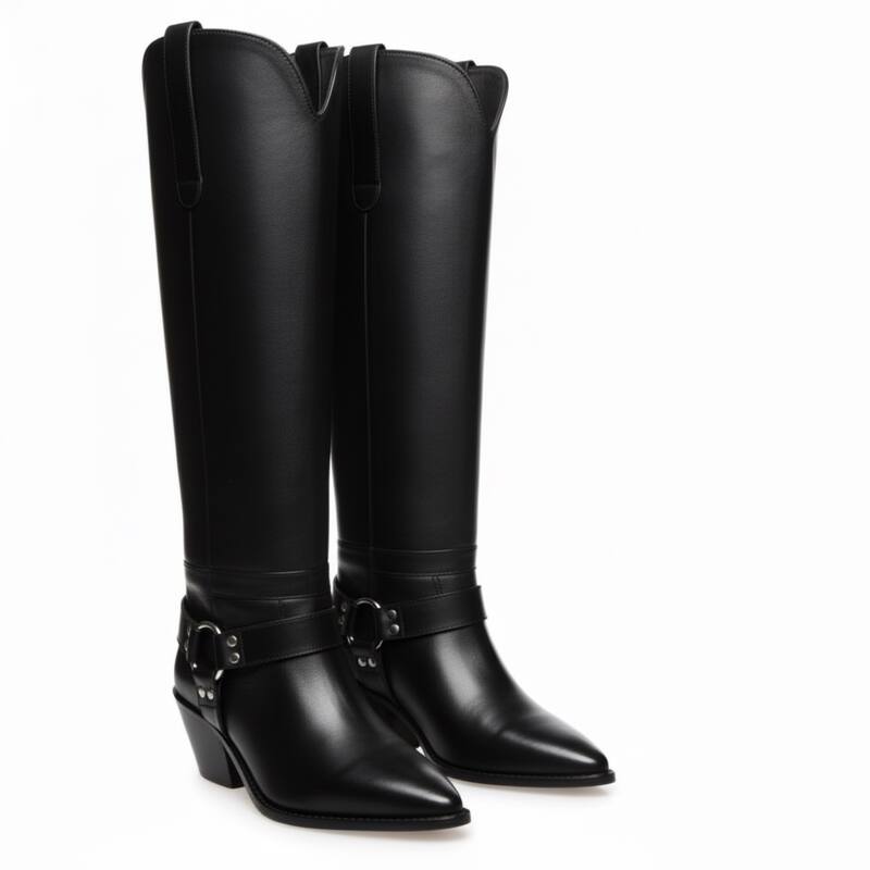 Copenhagen Shoes Tall Leather Western Boot