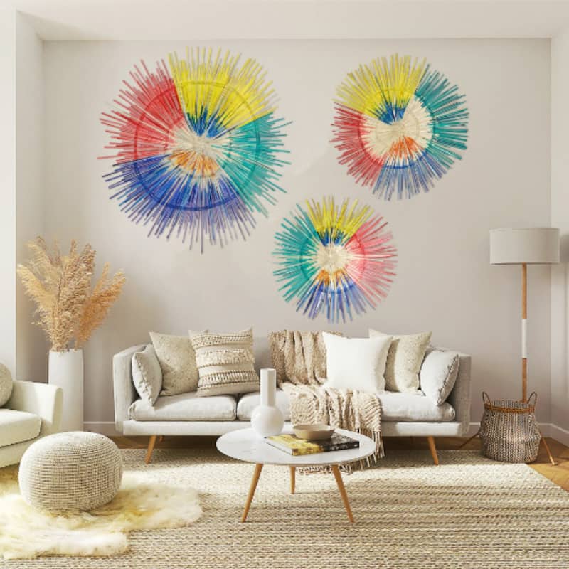 Global Crafts Large Sun Plate Wall Decor