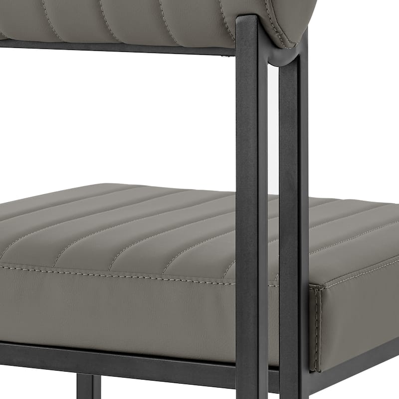 Anastasia Modern Upholstered Metal Dining Chairs - Set of 2