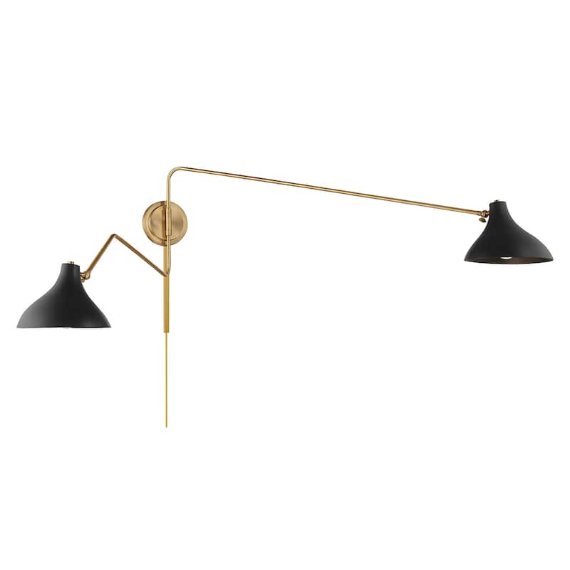 Meridian M90088 2 Light 21" Tall Hardwired or Plug-In Wall Sconce