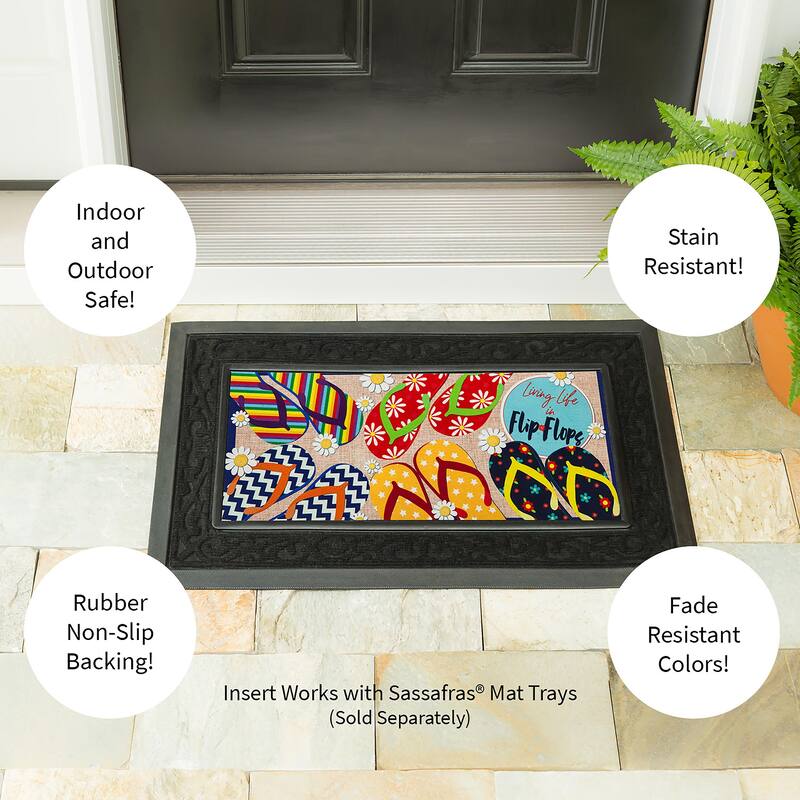 22 in. x 10 in. Flip Flop Life Sassafras Switch Mat