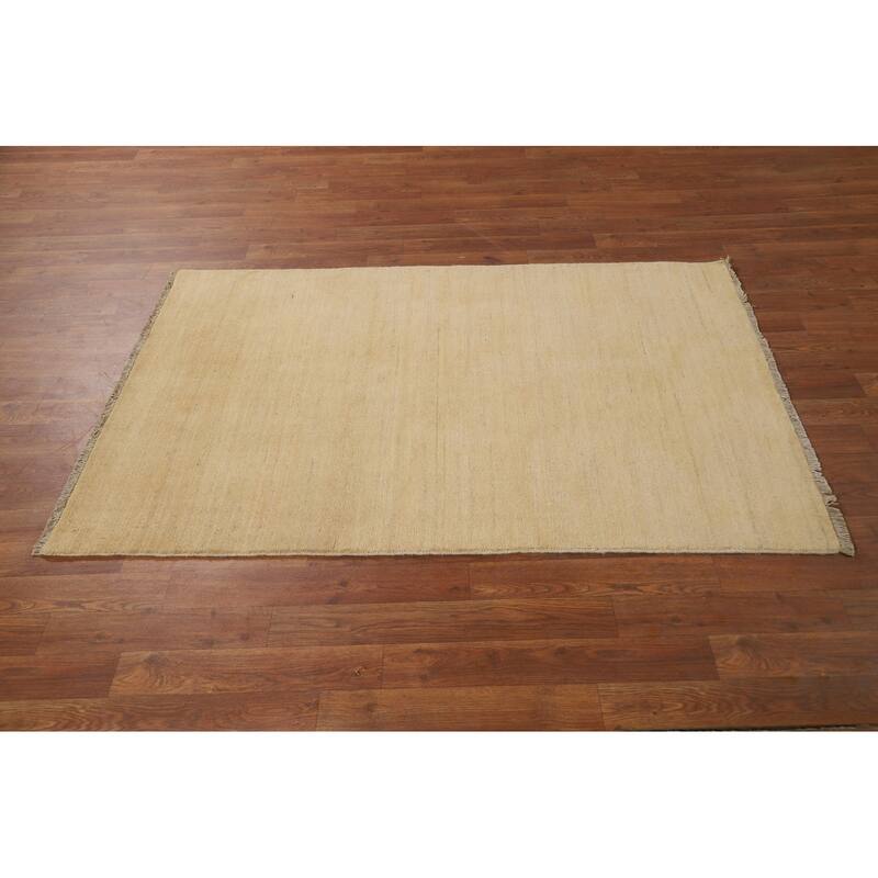 Gabbeh Oriental Foyer Rug Accent Hand-Knotted Wool Carpet - 3'4"x 5'0"