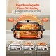 preview thumbnail 3 of 9, Black-Silver 20QT Electric Roaster Oven with Self-Basting Lid 1450W - 23.31 x 15.67 x 12.01 inch