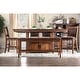 preview thumbnail 3 of 5, Furniture of America Rainier Rustic 75-inch Walnut Counter Height Table
