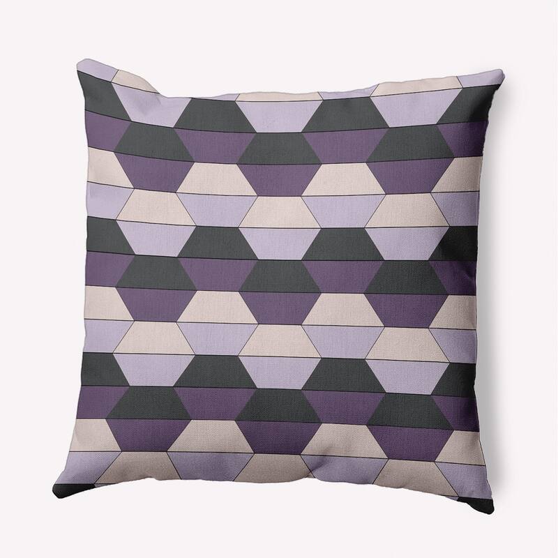 Hex Pattern Decorative Throw Pillow - 16" x 16" - Larkspur
