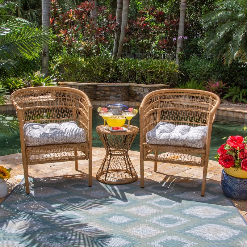 Frida Kahlo + Classic Accessories Patio Seat Cushions, 2-Pack, 19 Inch