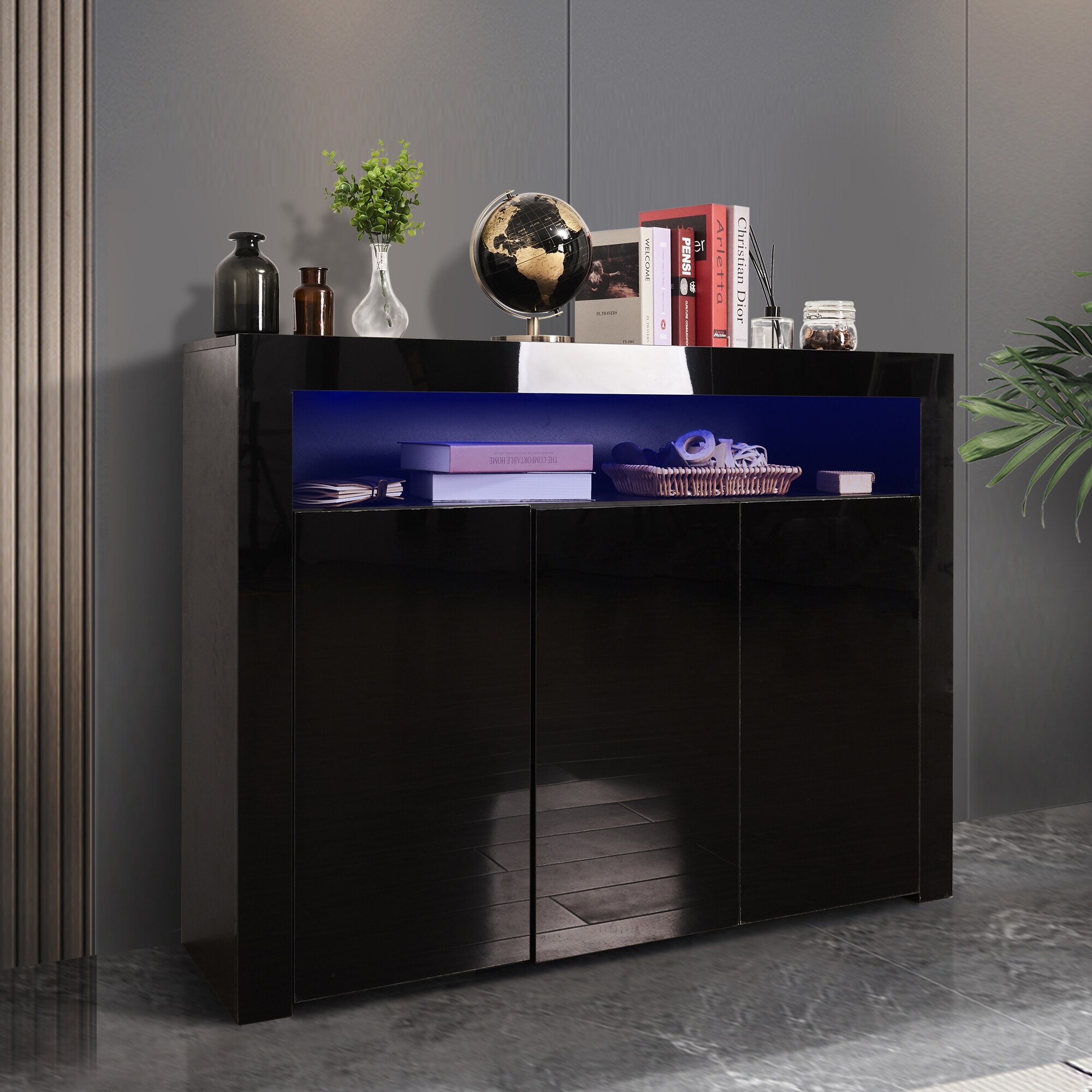 Black led sideboard hotsell