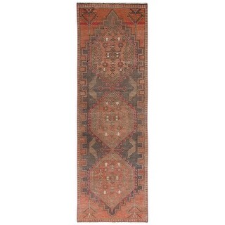 Shahbanu Rugs Earth Tone Colors Abrash Hand Knotted Vintage Persian ...