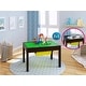 preview thumbnail 1 of 4, UTEX-2 in 1 Kids Large Activity Lego Table with Storage, Espresso Brown