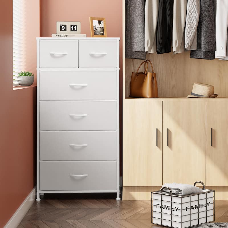 6-drawer Chest Vertical Dresser Storage Tower by Crestlive Products