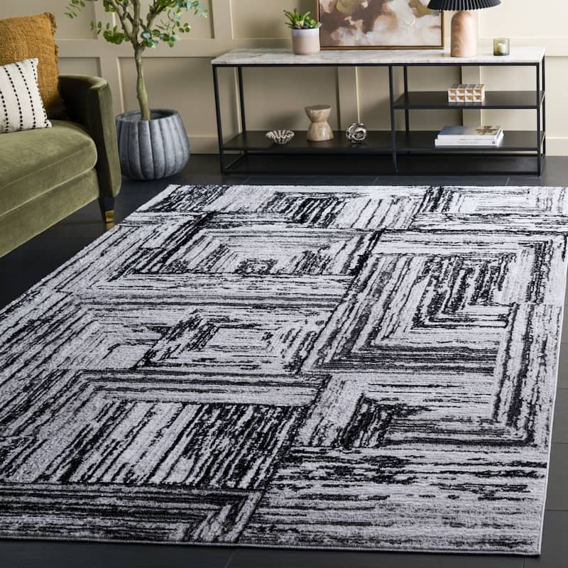 SAFAVIEH Parker Andriani Modern Rug - 6' x 9' - Black/Grey