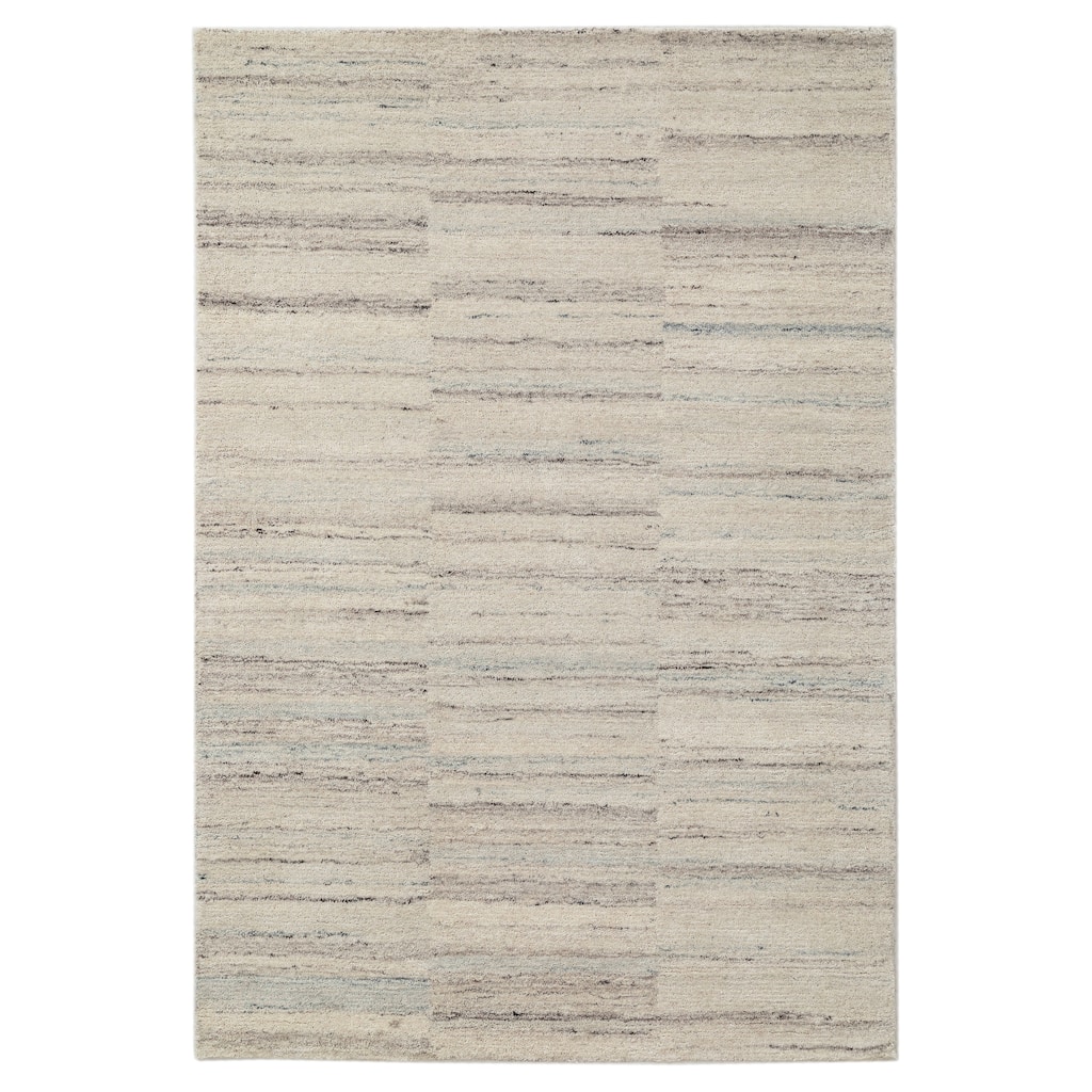 Terra by Obeetee Dusk Static Stripe Ivory Rug