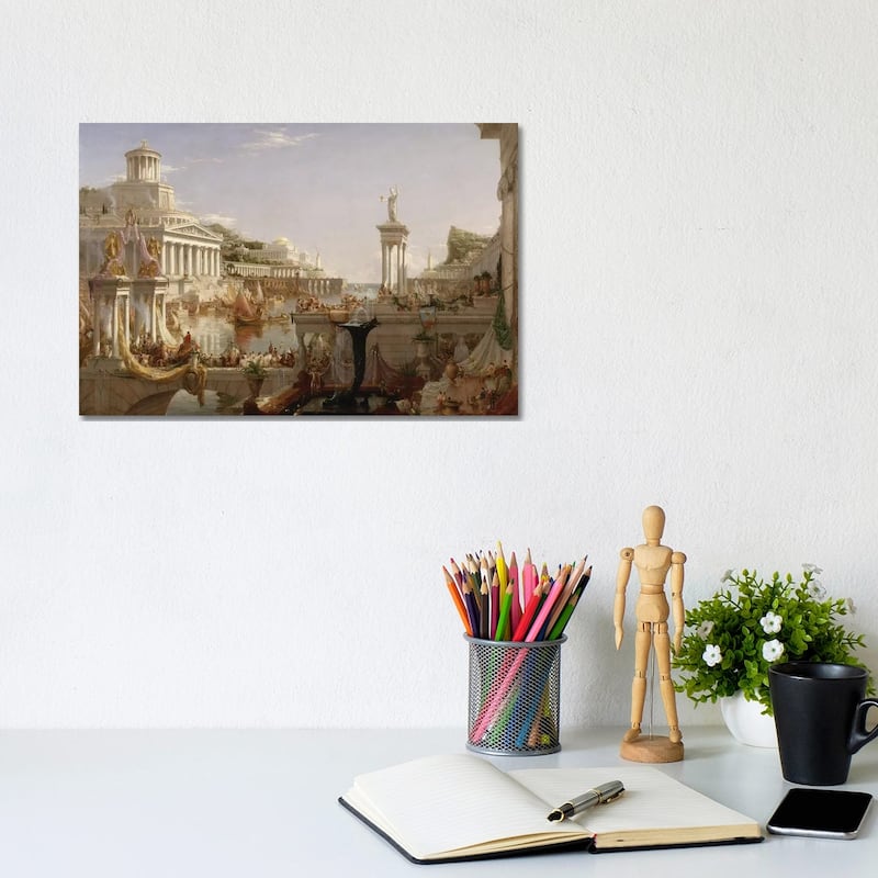 iCanvas "The Course of Empire - The Consummation of the Empire, c.1835-36" by Thomas Cole Canvas Print - 8x12x0.75