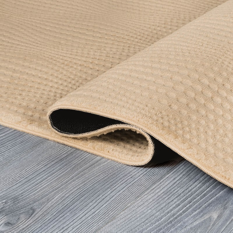 Beverly Rug Serenity Solid Modern Non Slip Soft Indoor Area Rug