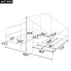 preview thumbnail 4 of 18, Twin Size Metal House Beds with Built-in Table