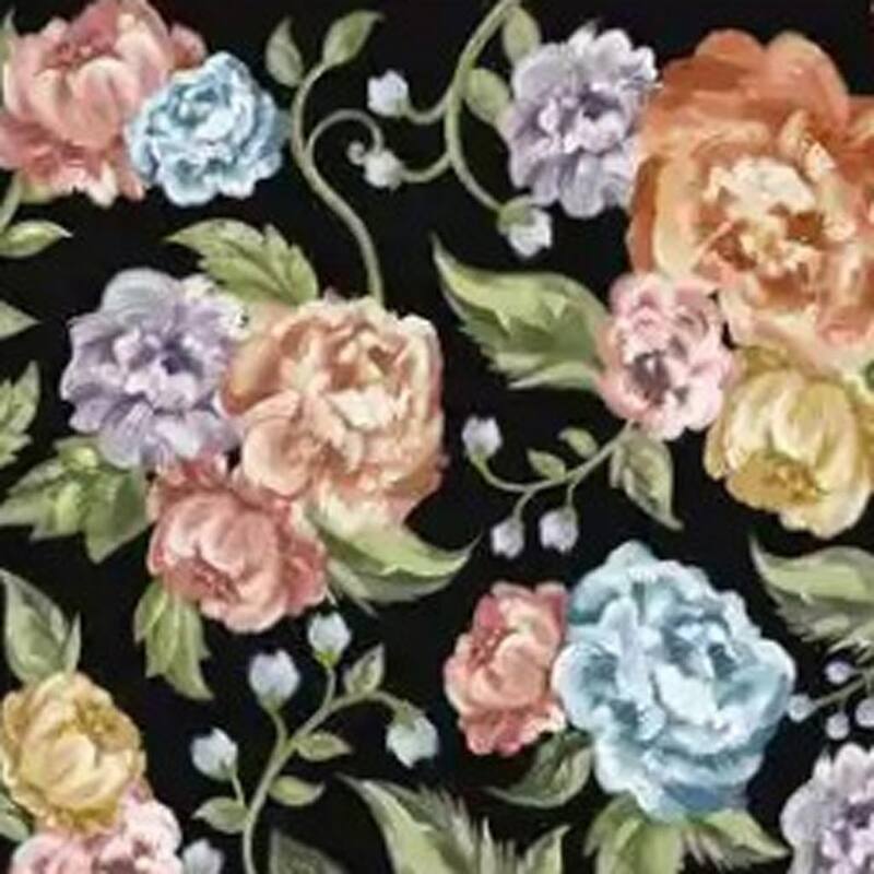 HomeRoots Floral Traditional Rectangle Area Rug