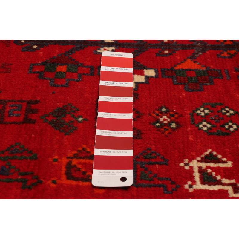 ECARPETGALLERY Hand-knotted Melis Red Wool Rug - 6'7 x 9'9