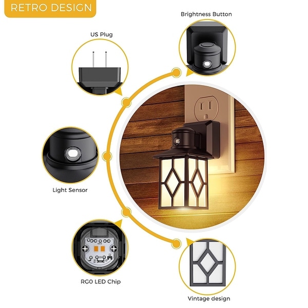 Farmhouse plug in night light 2025