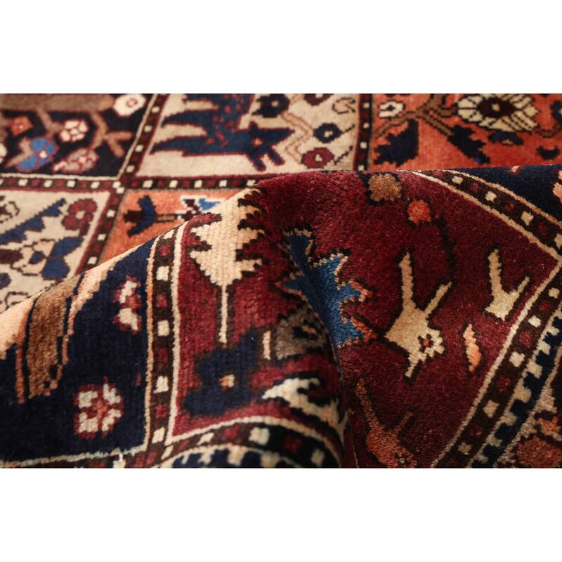 ECARPETGALLERY Hand-knotted Kayseri Vintage Dark Red Wool Rug - 4'5 x 6'7