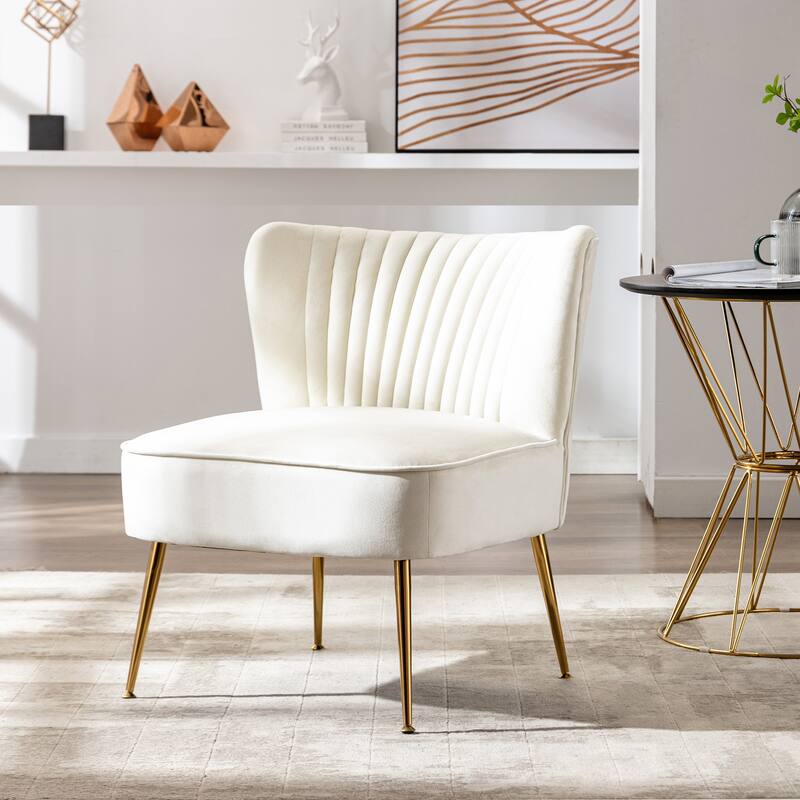 Heaven Contemporary Velvet Upholstered Accent Chair