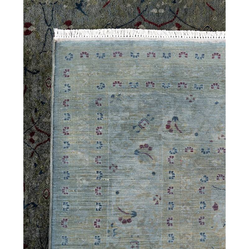 Overdyed One-of-a-Kind Hand-Knotted Area Rug - Gray - 8' 3" x 10' 1"
