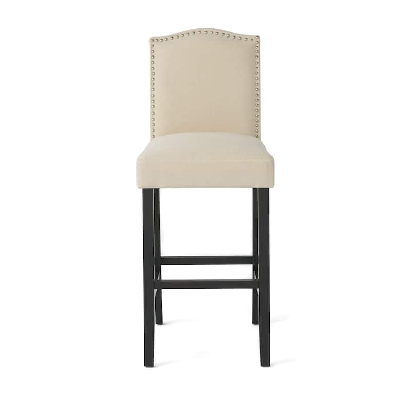 Logan 30-inch Fabric Backed Barstool by Christopher Knight Home (Set of 2) - 18.63" D x 22.00" W x 45.00" H