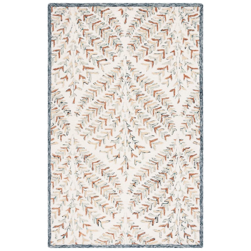 SAFAVIEH Handmade Capri Kert Wool Rug - 5' x 8' - Ivory/Green