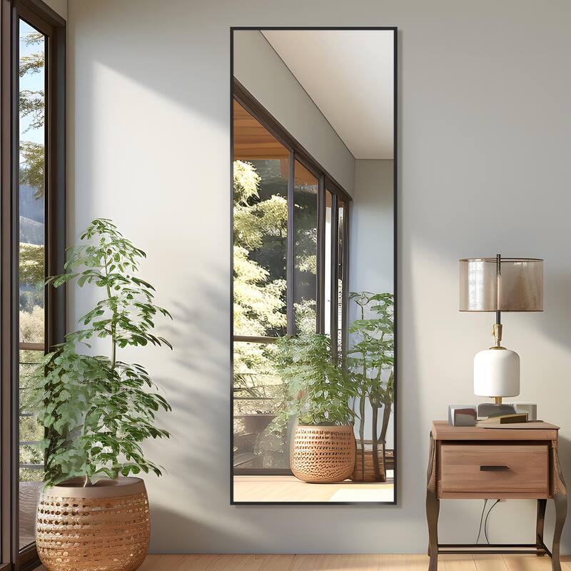Modern Freestanding Full Length Rectangular Floor Mirror - 64*21