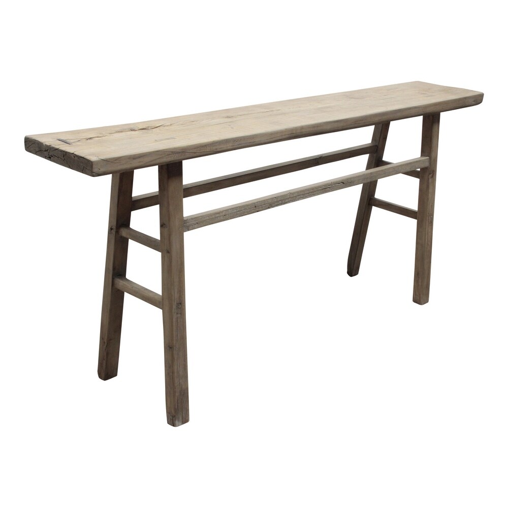 Lilys Living Medium Vintage Console Table with Excellent Top, about 5-6 Feet Long, Weathered Natural Wood Finish (size and color vary) (Wood)