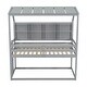 preview thumbnail 17 of 17, Twin House Loft Bed with Guardrails, Bedside Shelves and Ladder