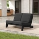 preview thumbnail 13 of 102, Beach-Style Outdoor Teak Club Chair Set Loveseate with Plush All-Weather Cushions