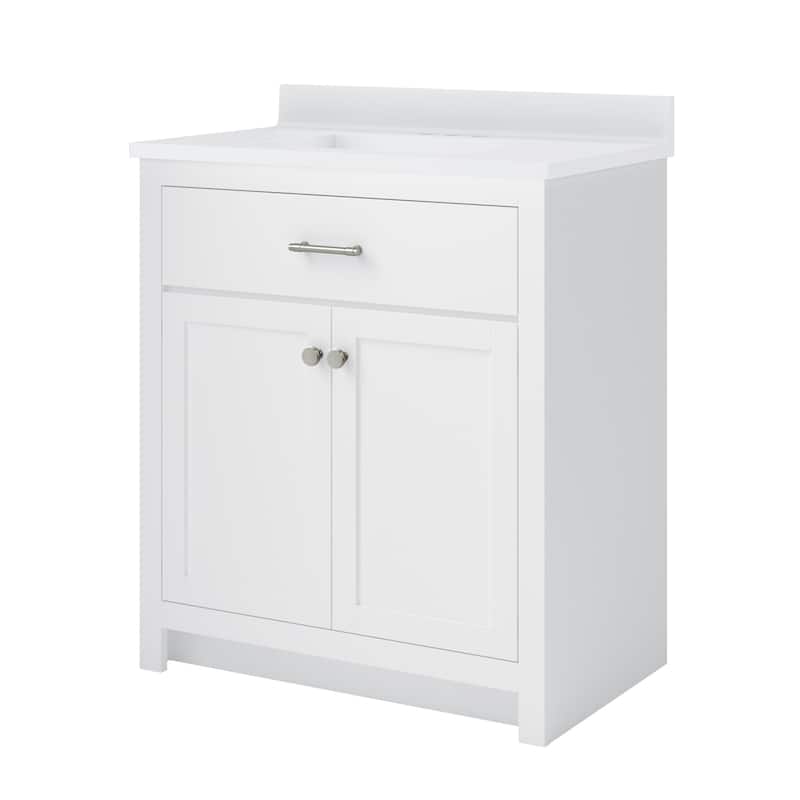 CRAFT + MAIN RSVT3134 Reese 30" Free Standing Single Basin Vanity Set - White
