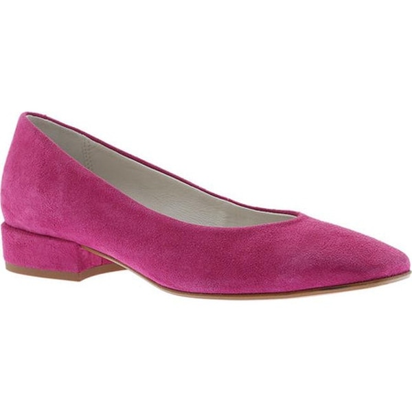 hot pink suede flats