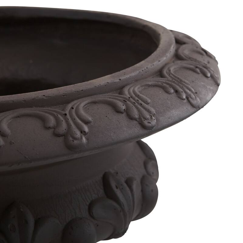 17.25" Iron finish Decorative Outdoor Urn